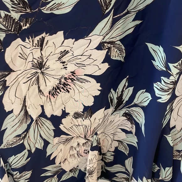 Adrianna Papell Floral Chiffon Godet Shift Dress - Picture 2 of 5